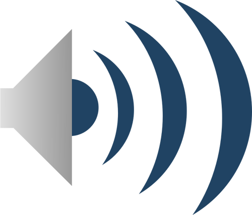 Sound-Strahler Symbol Vektor-ClipArt